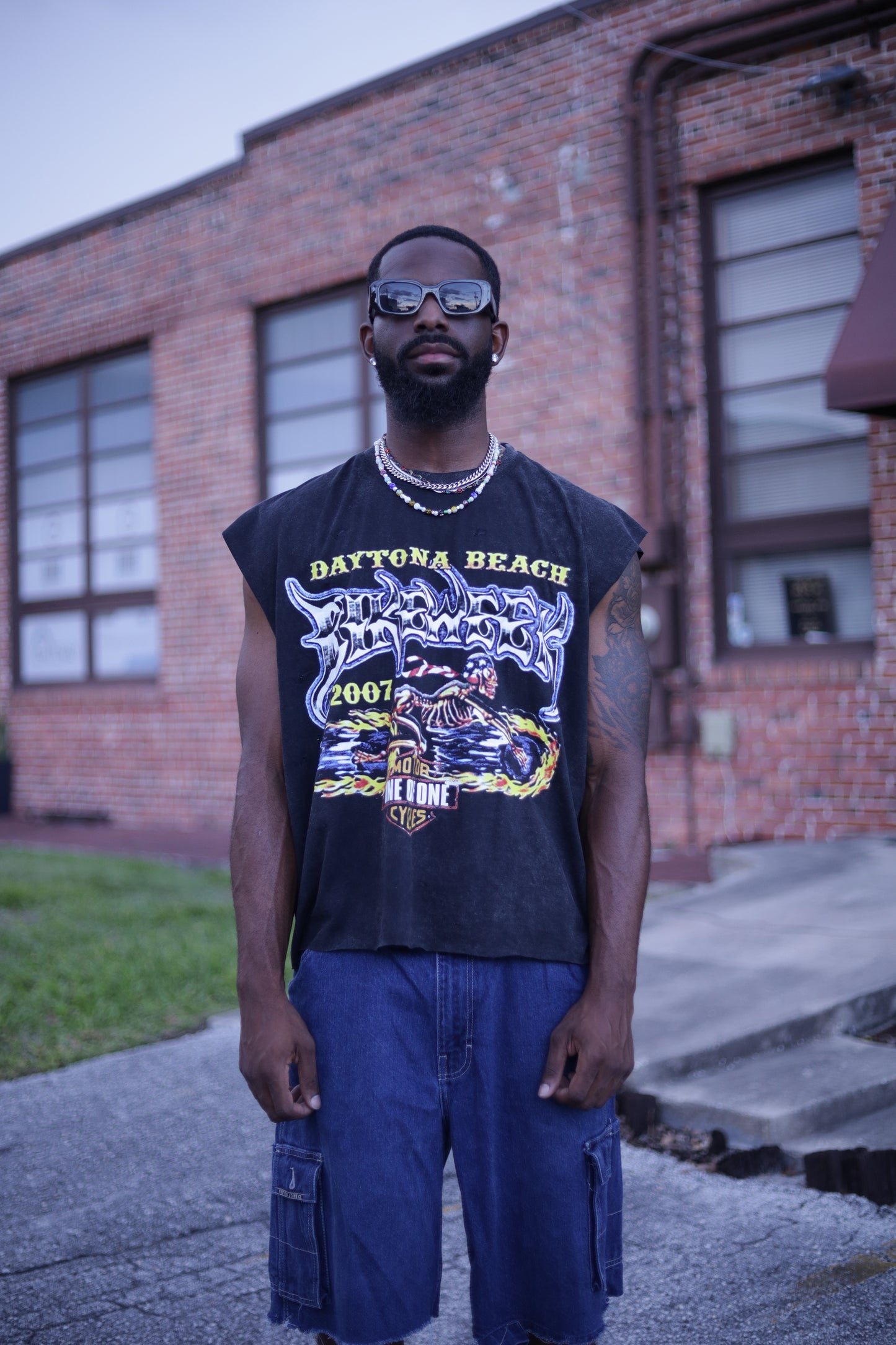 (DAYTONA) VINTAGE BIKE TEE