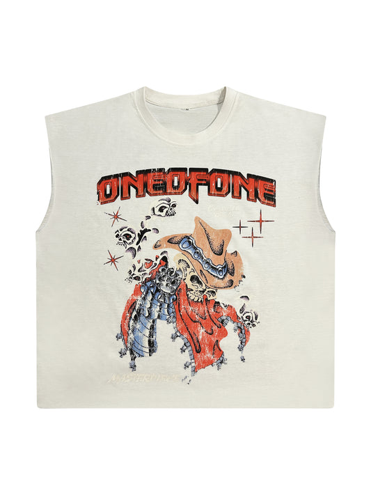 VINTAGE ROCK TEE - WHITE